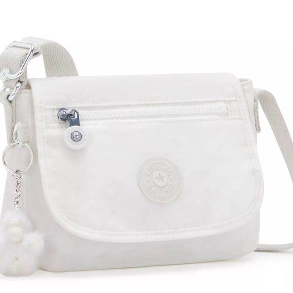 NWT small Kipling Snowy White Crossbody Bag - Picture 2 of 4